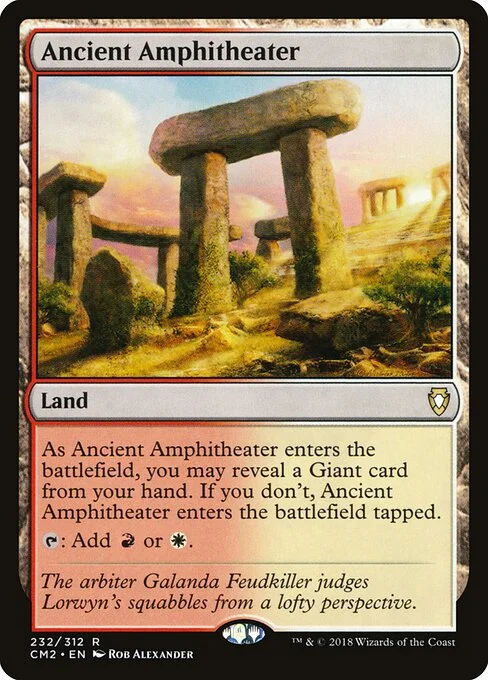 Ancient Amphitheater, carta Magic di tipo Land illustrata da Rob Alexander