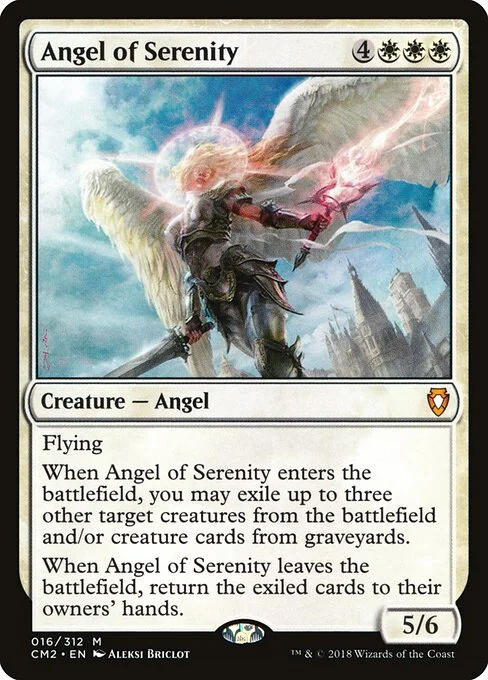 Angel of Serenity, carta Magic di tipo Creature — Angel illustrata da Aleksi Briclot