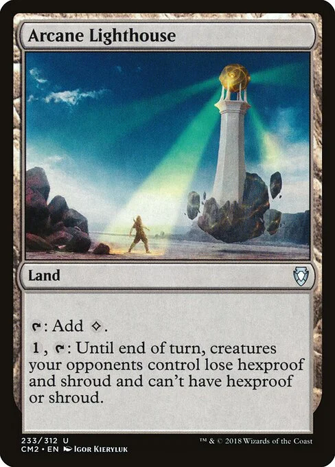 Arcane Lighthouse, carta Magic di tipo Land illustrata da Igor Kieryluk