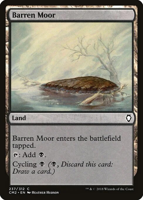 Barren Moor, carta Magic di tipo Land illustrata da Heather Hudson