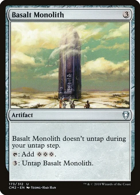 Basalt Monolith, carta Magic di tipo Artifact illustrata da Yeong-Hao Han
