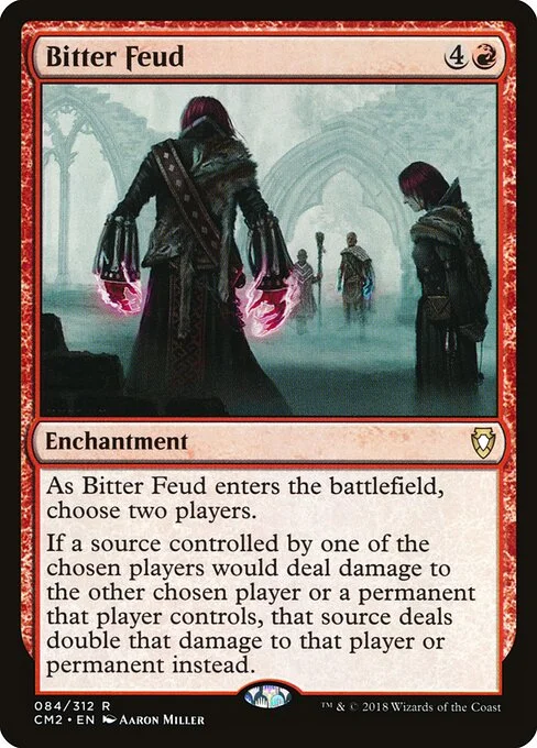 Bitter Feud, carta Magic di tipo Enchantment illustrata da Aaron Miller