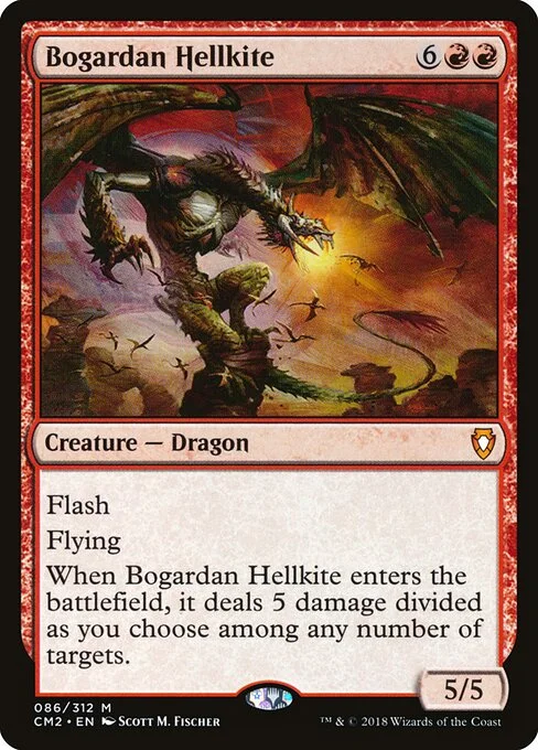 Bogardan Hellkite, carta Magic di tipo Creature — Dragon illustrata da Scott M. Fischer