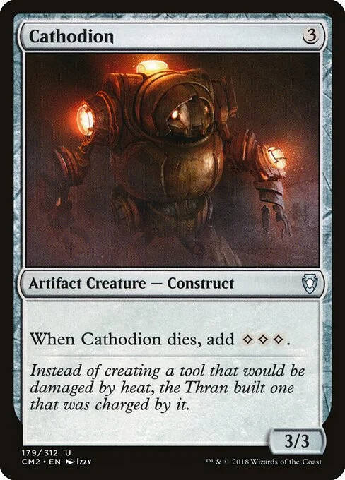 Cathodion, carta Magic di tipo Artifact Creature — Construct illustrata da Izzy