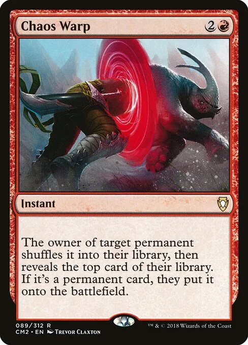 Chaos Warp, carta Magic di tipo Instant illustrata da Trevor Claxton