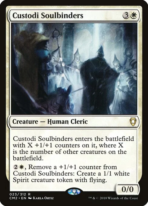 Custodi Soulbinders, carta Magic di tipo Creature — Human Cleric illustrata da Karla Ortiz