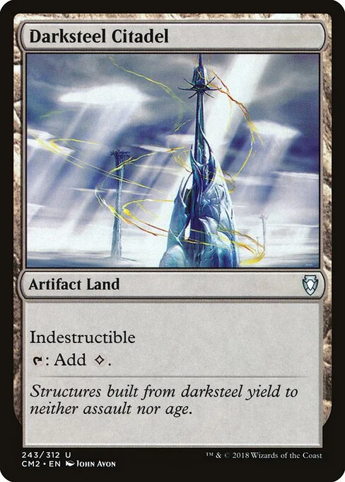 Darksteel Citadel, carta Magic di tipo Artifact Land illustrata da John Avon