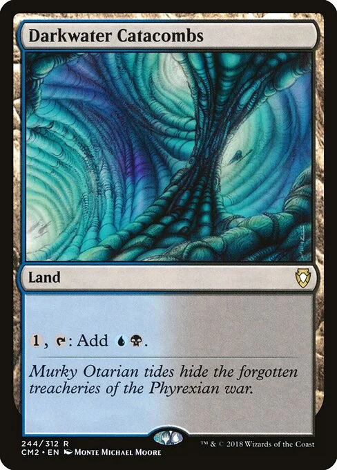 Darkwater Catacombs, carta Magic di tipo Land illustrata da Monte Michael Moore