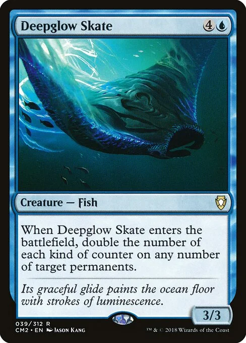 Deepglow Skate, carta Magic di tipo Creature — Fish illustrata da Jason Kang