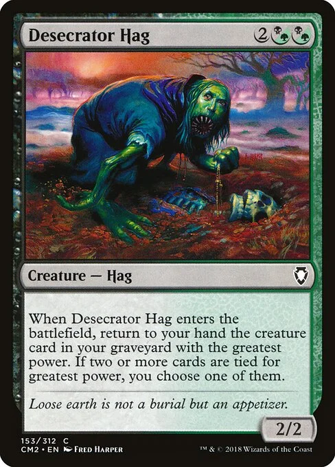 Desecrator Hag, carta Magic di tipo Creature — Hag illustrata da Fred Harper