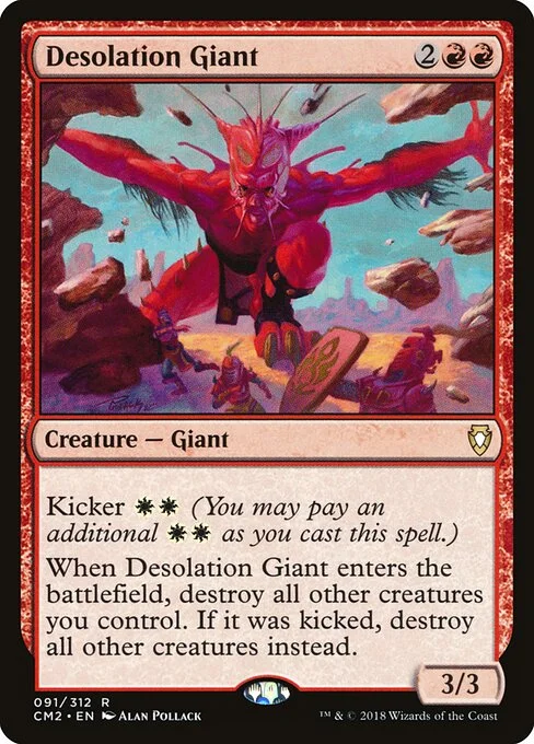 Desolation Giant, carta Magic di tipo Creature — Giant illustrata da Alan Pollack