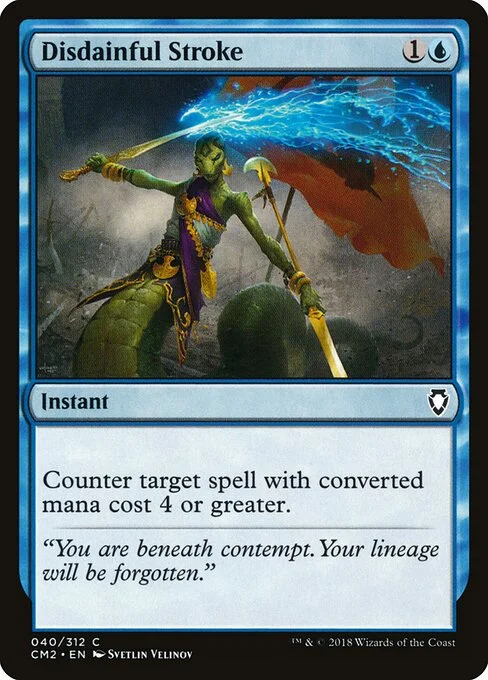 Disdainful Stroke, carta Magic di tipo Instant illustrata da Svetlin Velinov