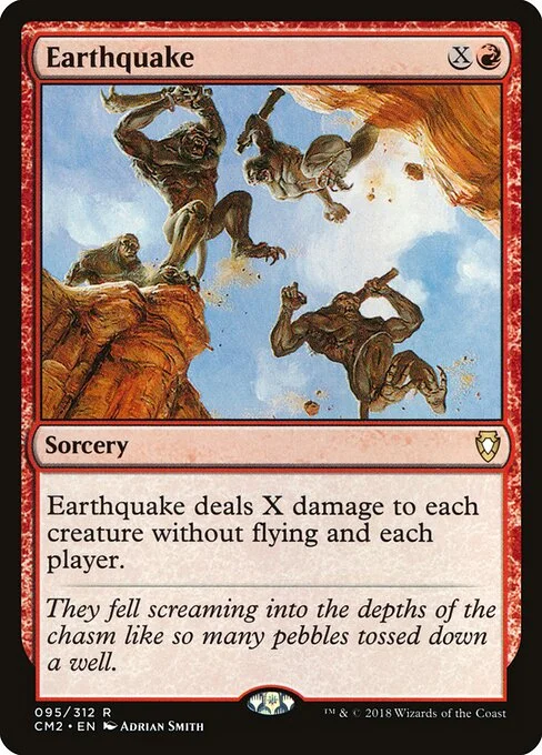 Earthquake, carta Magic di tipo Sorcery illustrata da Adrian Smith
