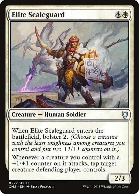 Elite Scaleguard, carta Magic di tipo Creature — Human Soldier illustrata da Steve Prescott