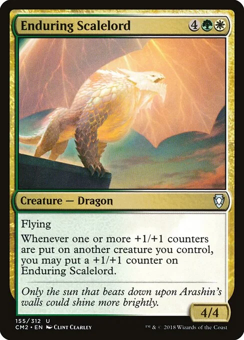Enduring Scalelord, carta Magic di tipo Creature — Dragon illustrata da Clint Cearley