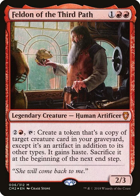 Feldon of the Third Path, carta Magic di tipo Legendary Creature — Human Artificer illustrata da Chase Stone