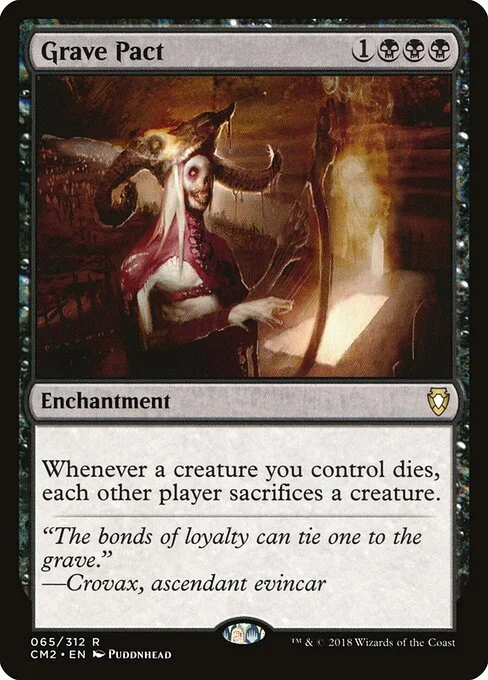 Grave Pact, carta Magic di tipo Enchantment illustrata da Puddnhead
