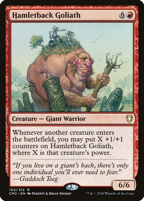 Hamletback Goliath, carta Magic di tipo Creature — Giant Warrior illustrata da Paolo Parente & Brian Snõddy