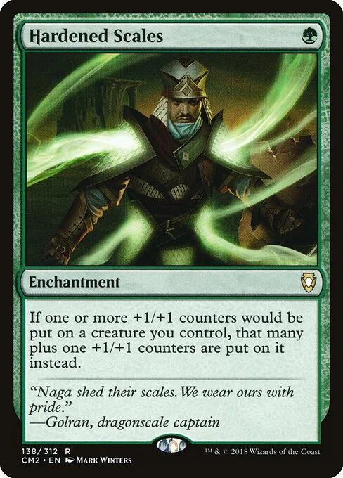 Hardened Scales, carta Magic di tipo Enchantment illustrata da Mark Winters