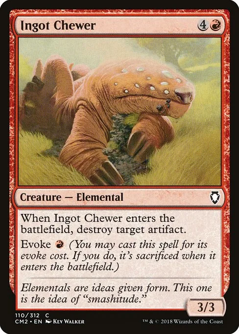 Ingot Chewer, carta Magic di tipo Creature — Elemental illustrata da Kev Walker