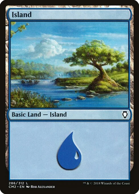 Island, carta Magic di tipo Basic Land — Island illustrata da Rob Alexander