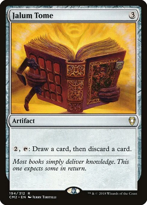 Jalum Tome, carta Magic di tipo Artifact — Book illustrata da Jerry Tiritilli