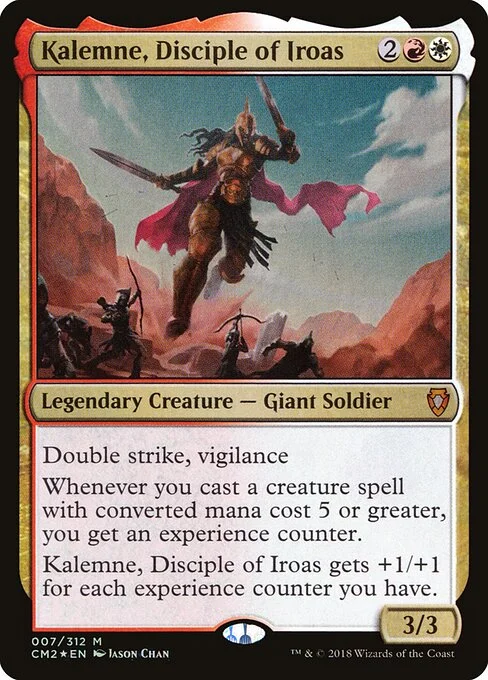 Kalemne, Disciple of Iroas, carta Magic di tipo Legendary Creature — Giant Soldier illustrata da Jason Chan