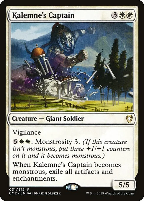 Kalemne's Captain, carta Magic di tipo Creature — Giant Soldier illustrata da Tomasz Jedruszek