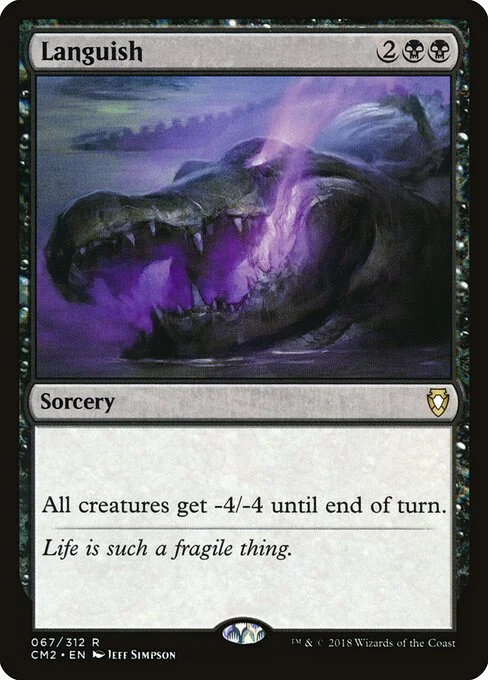 Languish, carta Magic di tipo Sorcery illustrata da Jeff Simpson