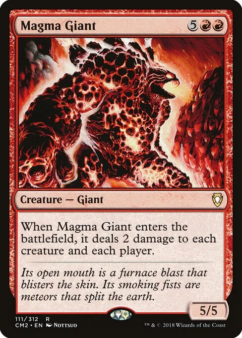 Magma Giant, carta Magic di tipo Creature — Giant illustrata da Nottsuo