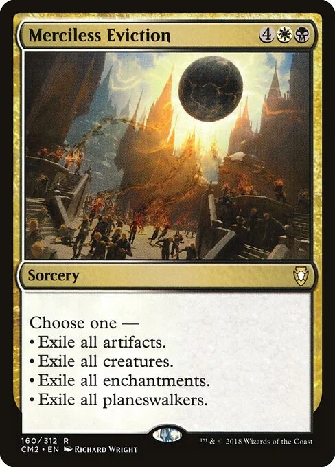 Merciless Eviction, carta Magic di tipo Sorcery illustrata da Richard Wright