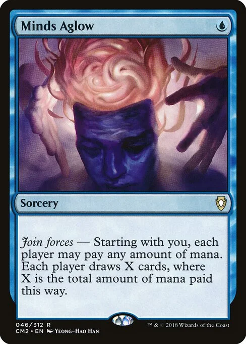 Minds Aglow, carta Magic di tipo Sorcery illustrata da Yeong-Hao Han