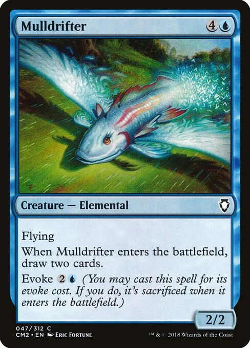 Mulldrifter, carta Magic di tipo Creature — Elemental illustrata da Eric Fortune