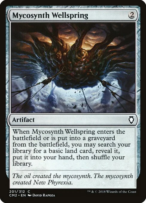 Mycosynth Wellspring, carta Magic di tipo Artifact illustrata da David Rapoza