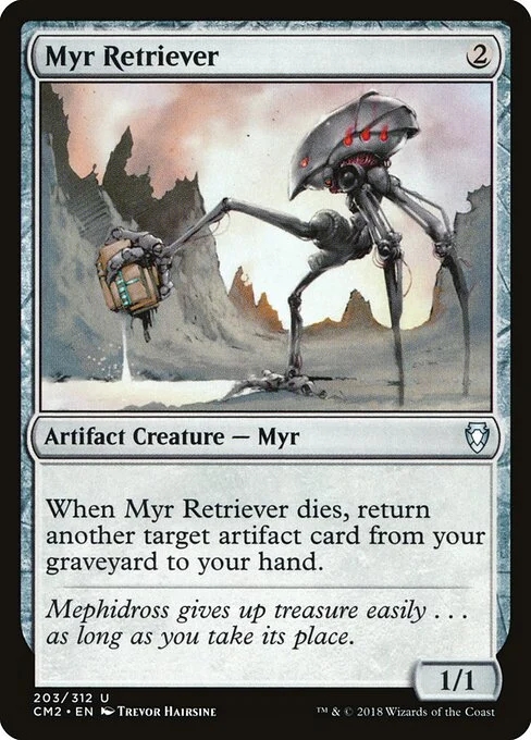 Myr Retriever, carta Magic di tipo Artifact Creature — Myr illustrata da Trevor Hairsine