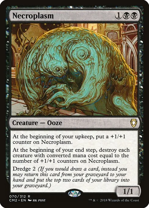 Necroplasm, carta Magic di tipo Creature — Ooze illustrata da rk post