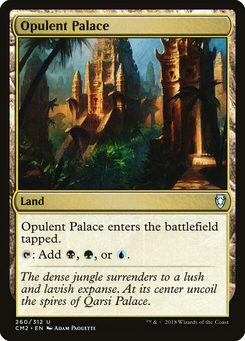 Opulent Palace, carta Magic di tipo Land illustrata da Adam Paquette