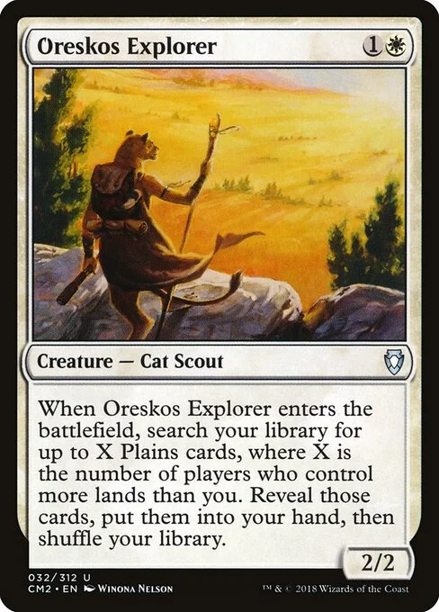 Oreskos Explorer, carta Magic di tipo Creature — Cat Scout illustrata da Winona Nelson