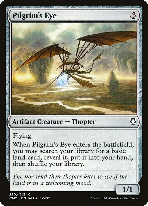 Pilgrim's Eye, carta Magic di tipo Artifact Creature — Thopter illustrata da Dan Murayama Scott