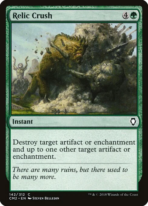 Relic Crush, carta Magic di tipo Instant illustrata da Steven Belledin