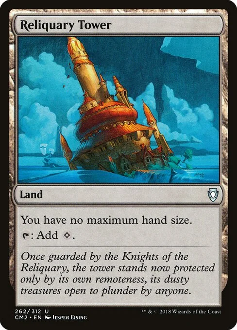 Reliquary Tower, carta Magic di tipo Land illustrata da Jesper Ejsing