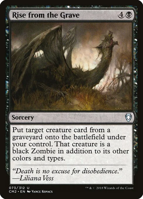 Rise from the Grave, carta Magic di tipo Sorcery illustrata da Vance Kovacs