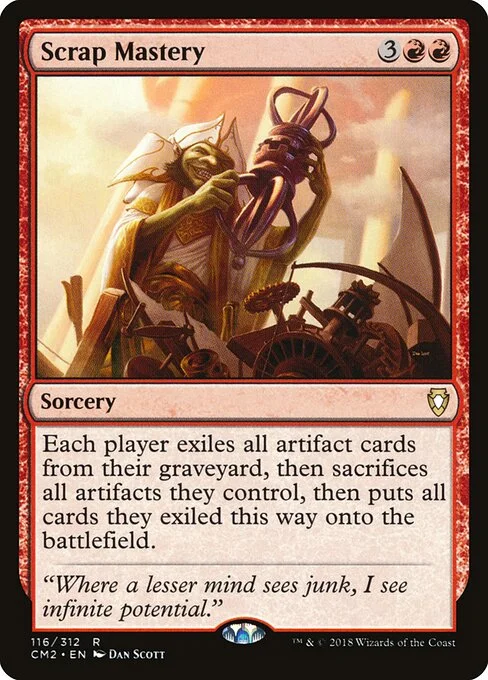 Scrap Mastery, carta Magic di tipo Sorcery illustrata da Dan Murayama Scott