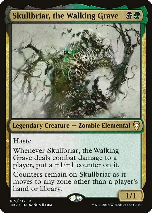Skullbriar, the Walking Grave, carta Magic di tipo Legendary Creature — Zombie Elemental illustrata da Nils Hamm