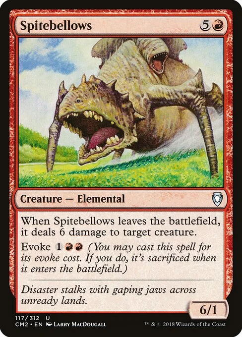 Spitebellows, carta Magic di tipo Creature — Elemental illustrata da Larry MacDougall