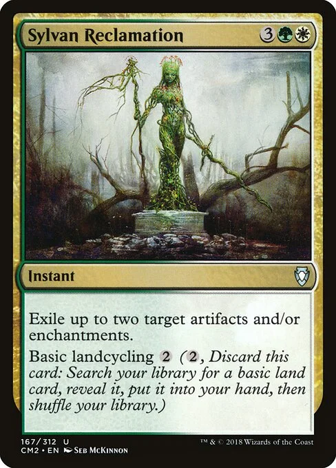 Sylvan Reclamation, carta Magic di tipo Instant illustrata da Seb McKinnon