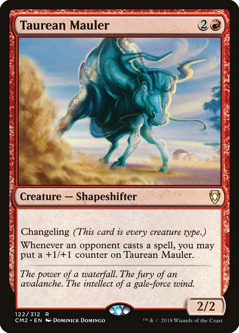 Taurean Mauler, carta Magic di tipo Creature — Shapeshifter illustrata da Dominick Domingo