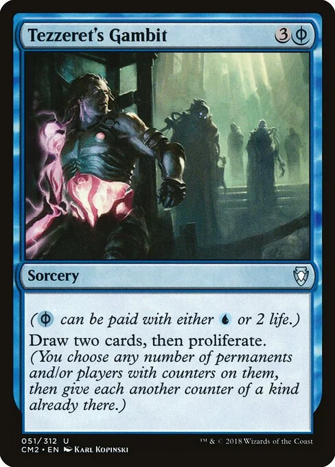 Tezzeret's Gambit, carta Magic di tipo Sorcery illustrata da Karl Kopinski