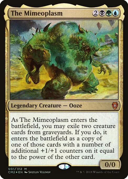 The Mimeoplasm, carta Magic di tipo Legendary Creature — Ooze illustrata da Svetlin Velinov