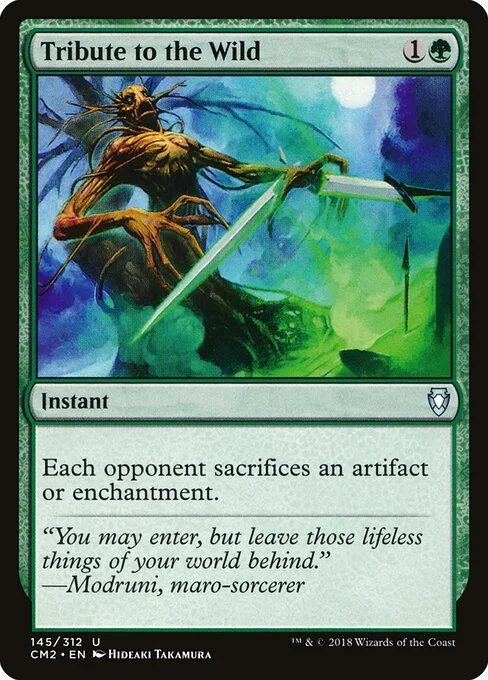Tribute to the Wild, carta Magic di tipo Instant illustrata da Hideaki Takamura